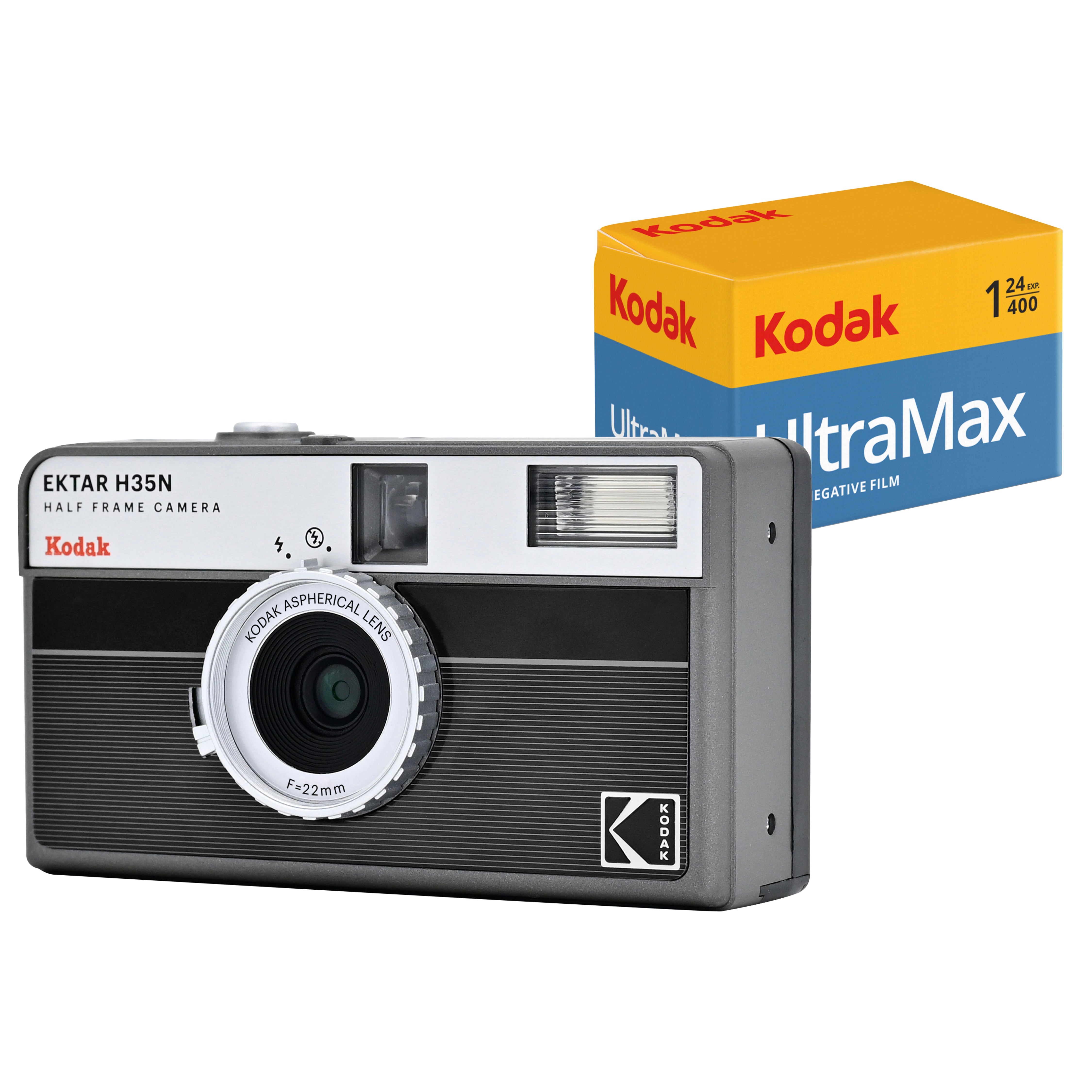 Kodak EKTAR H35N ハーフフレームカメラ　UltraMAX400付 KODAK EKTAR H35N Half Frame Film CameraBundle with KODAK