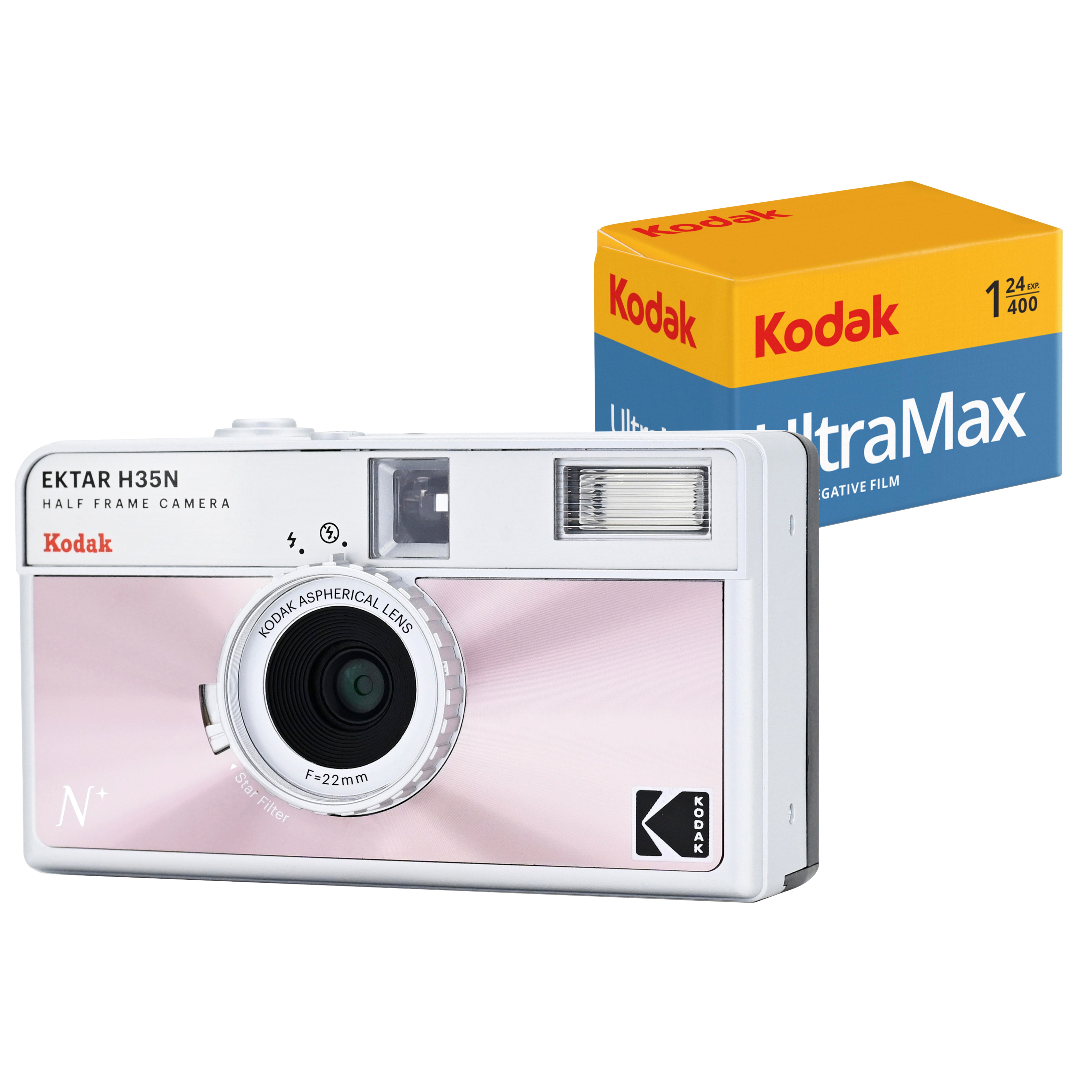 KODAK EKTAR H35N<br/> Half Frame Film Camera<br/>Bundle with KODAK Ultramax400 24/exp Roll Film