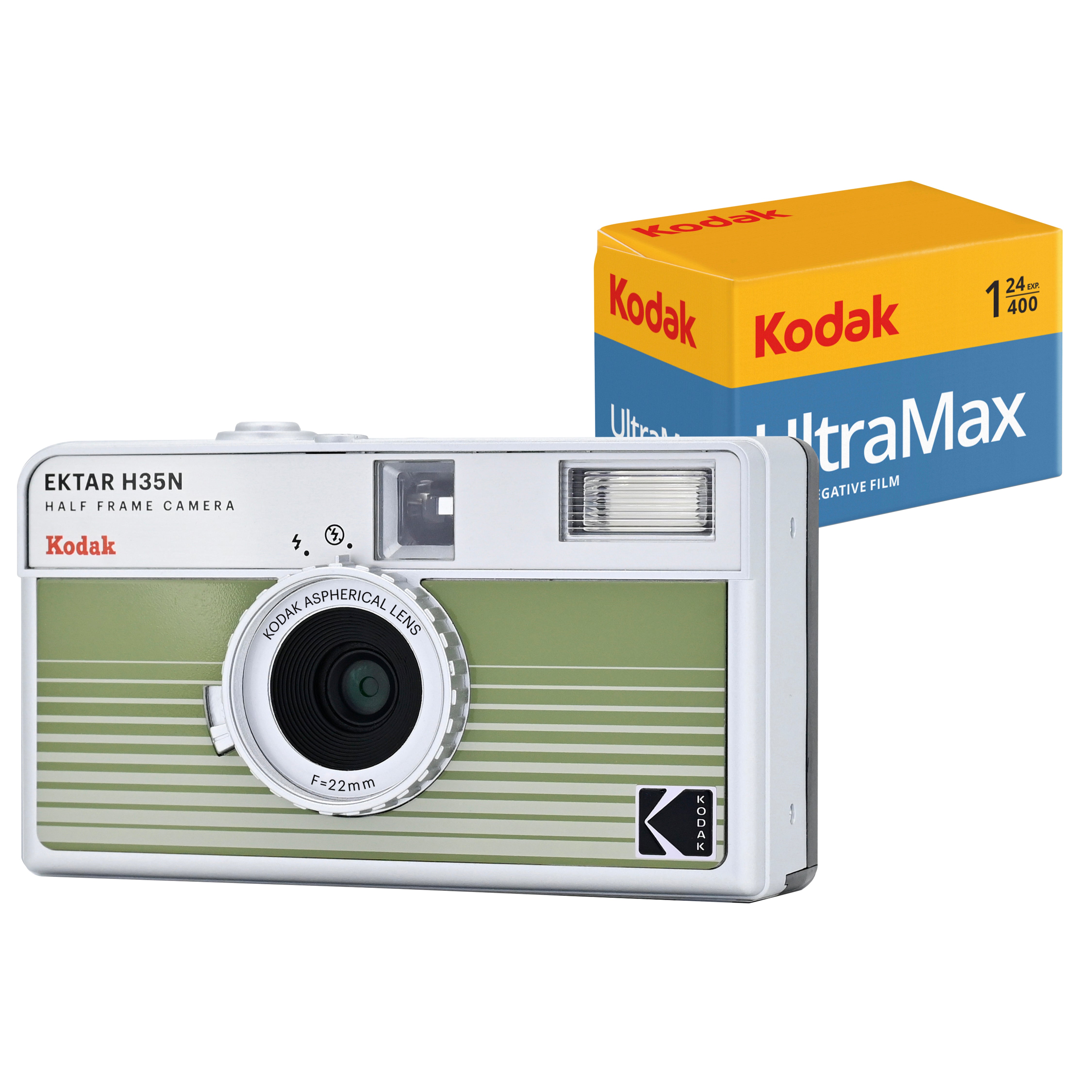 KODAK EKTAR H35N<br/> Half Frame Film Camera<br/>Bundle with KODAK Ultramax400 24/exp Roll Film