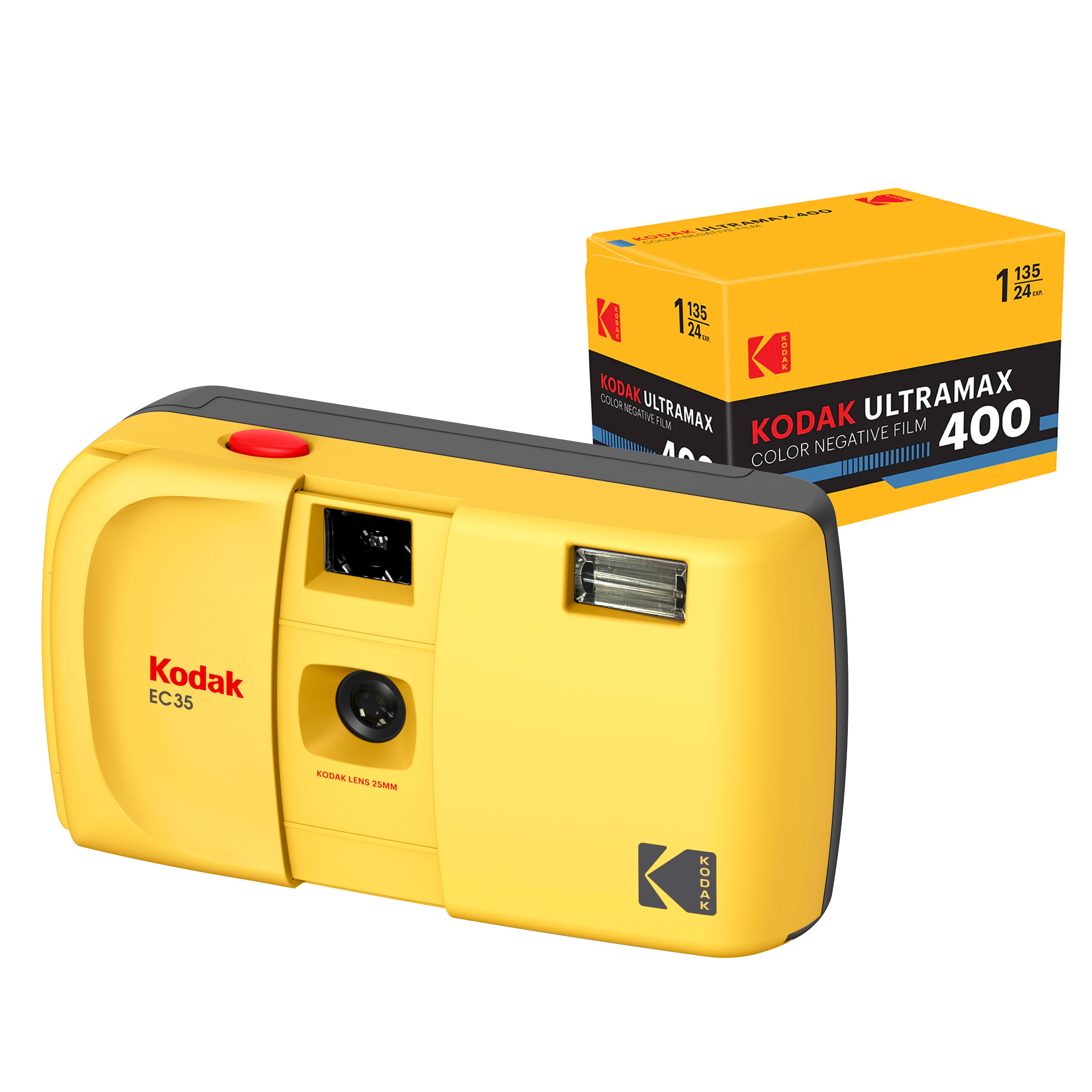KODAK EC35  <br/> 35mm Film Camera Bundle with Kodak Ultramax 400/24EXP 35mm Roll Film