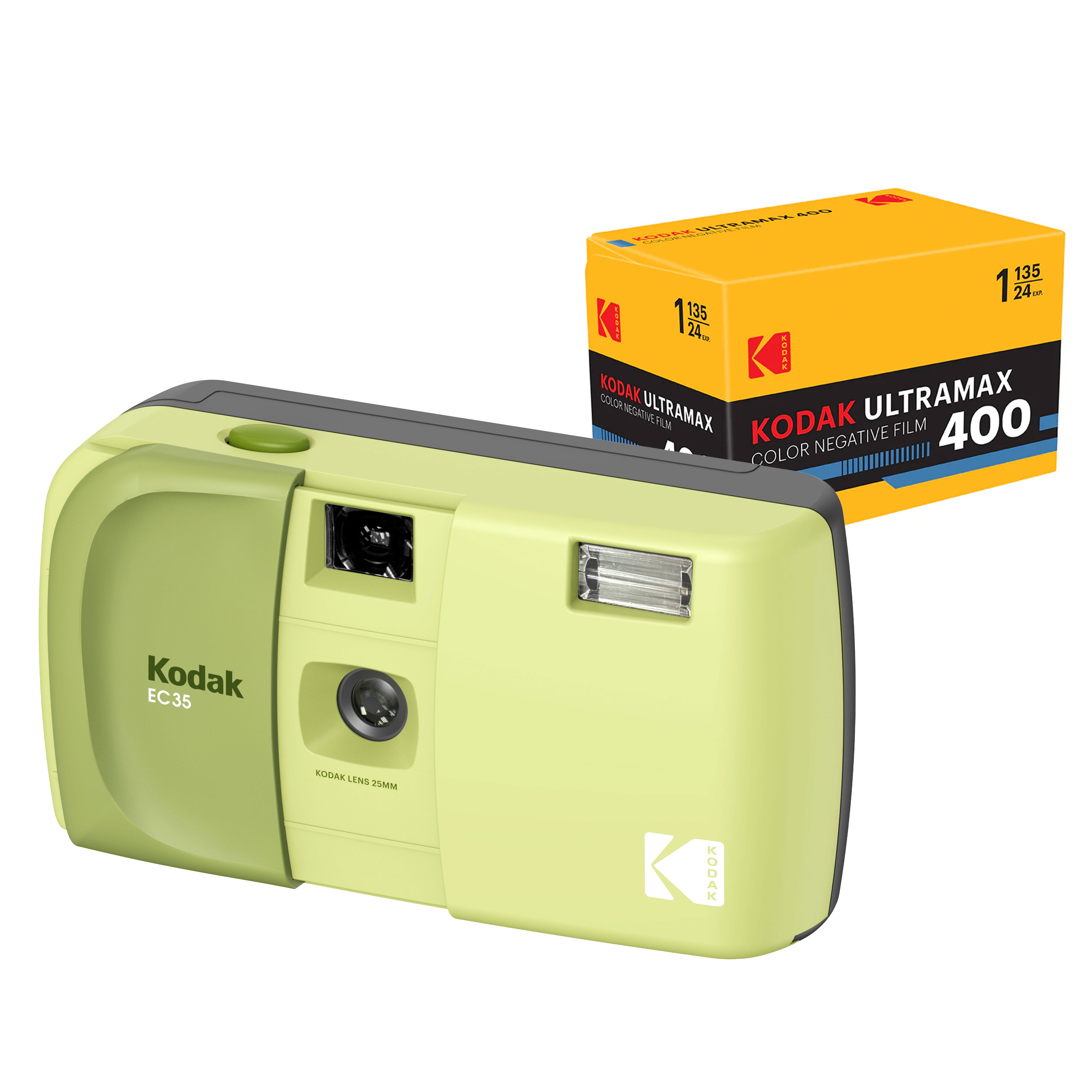KODAK EC35  <br/> 35mm Film Camera Bundle with Kodak Ultramax 400/24EXP 35mm Roll Film