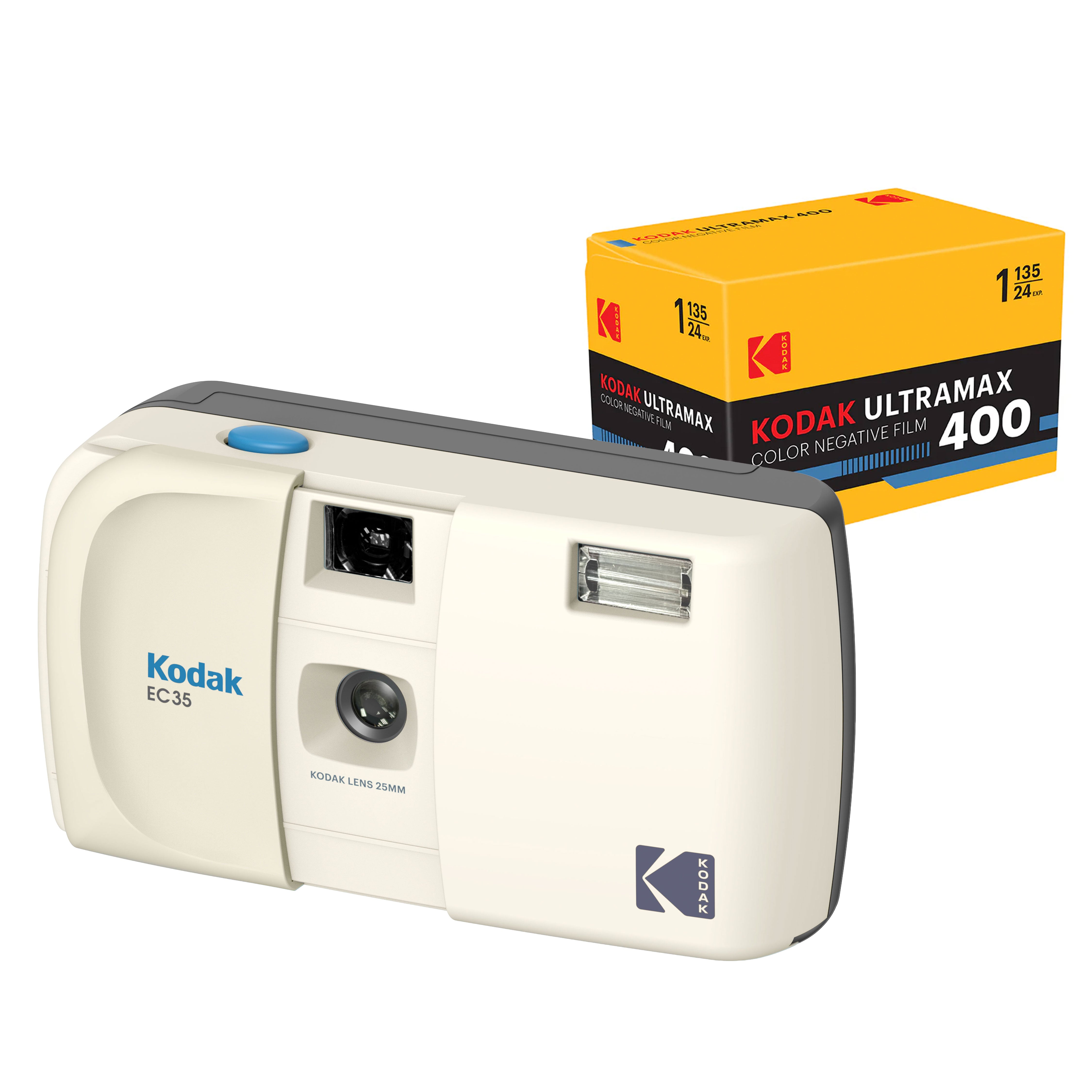 KODAK EC35  <br/> 35mm Film Camera Bundle with Kodak Ultramax 400/24EXP 35mm Roll Film